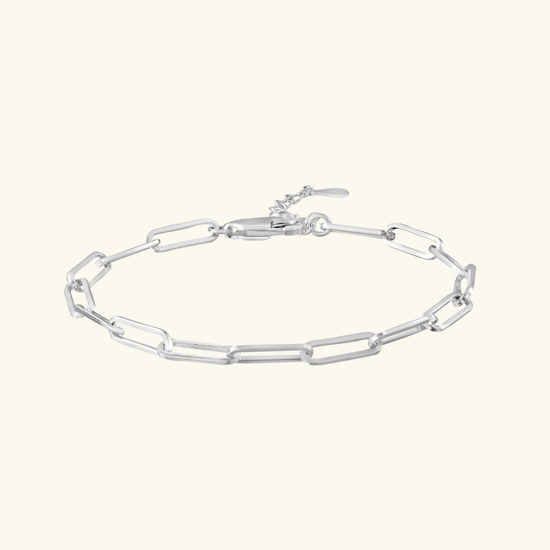 Silver link bracelet | Olivia