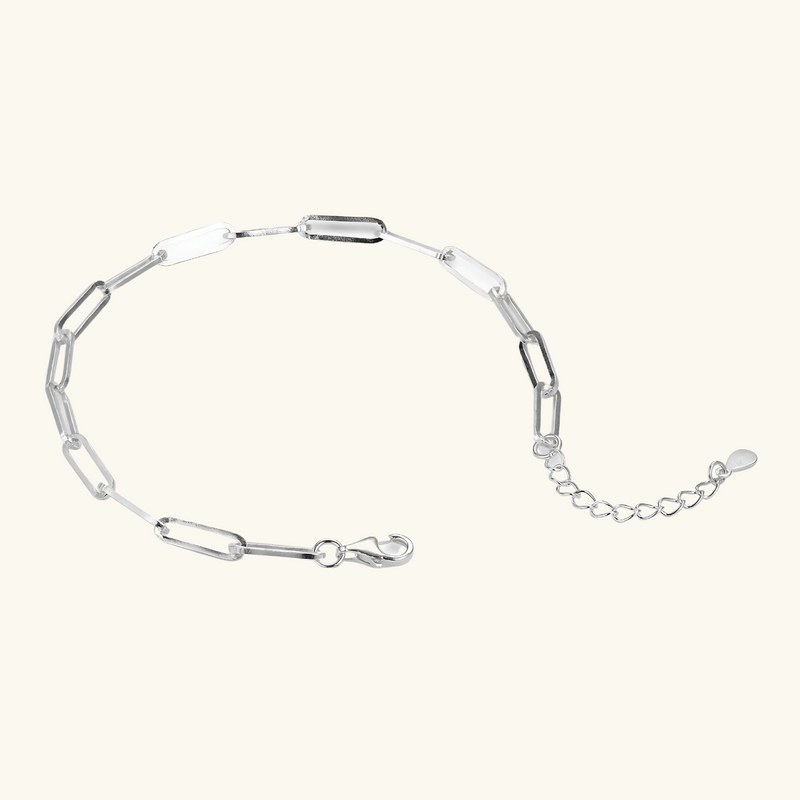 Silver link bracelet | Olivia