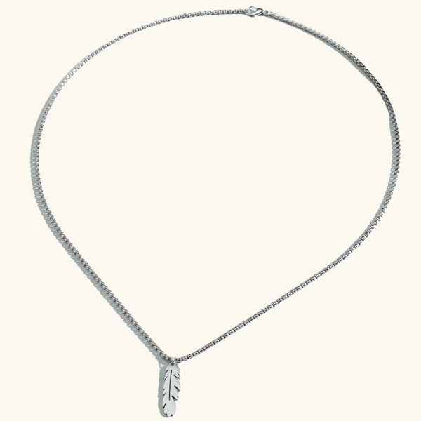 Silver Leaf Necklace | Tom