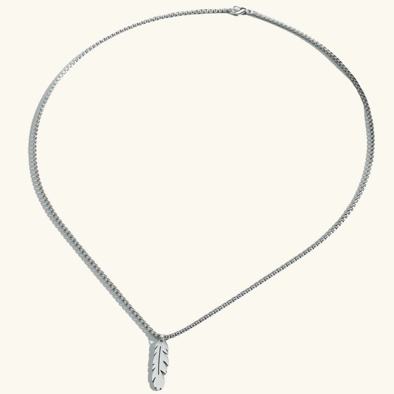 Silver Leaf Necklace | Tom