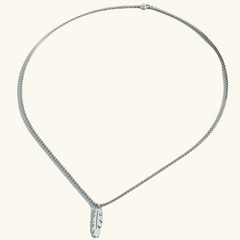 Silver Leaf Necklace | Tom