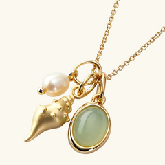 Gold Seashell Necklace | May