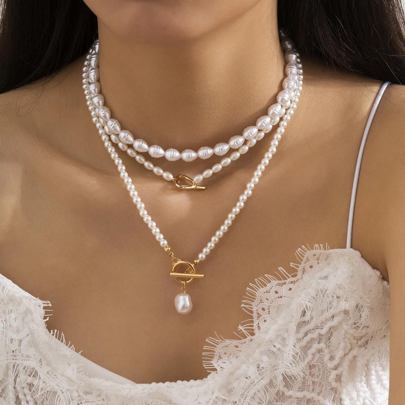 Pearl necklace set | Camille