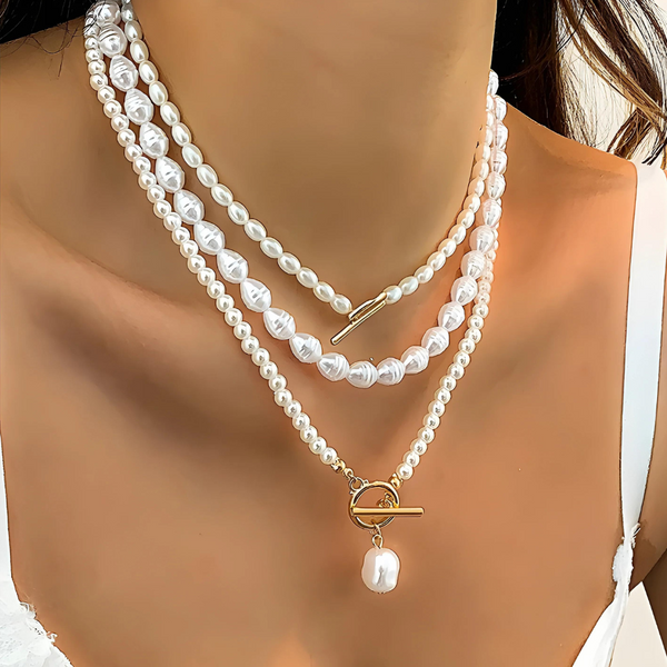 Pearl necklace set | Camille