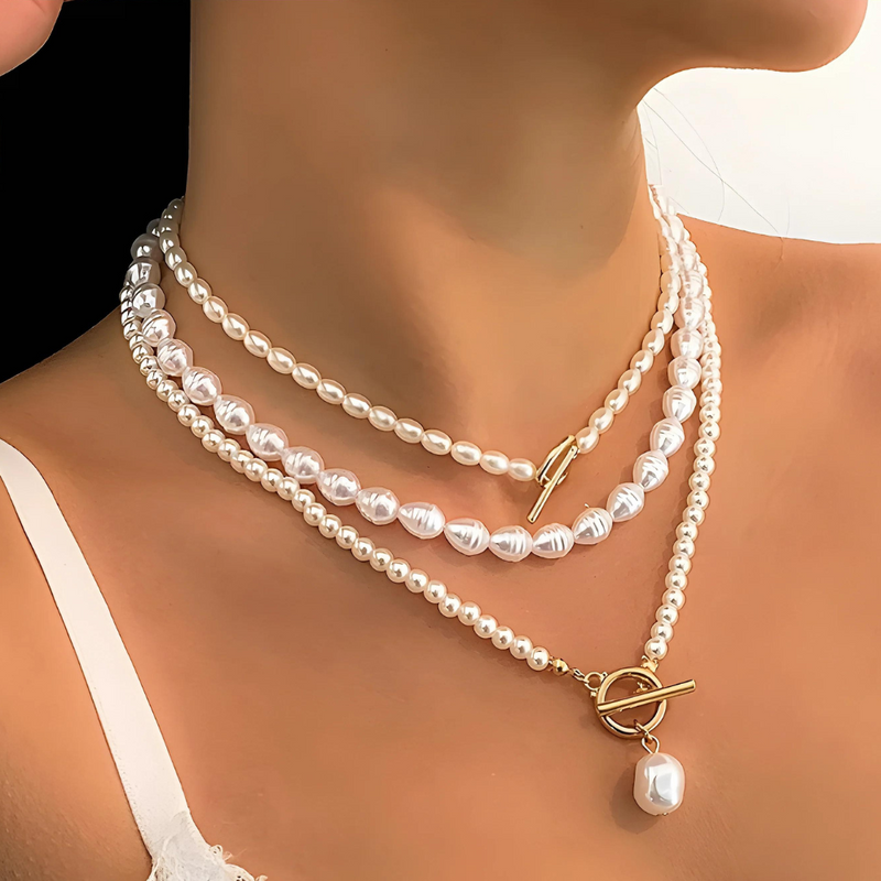 Pearl necklace set | Camille