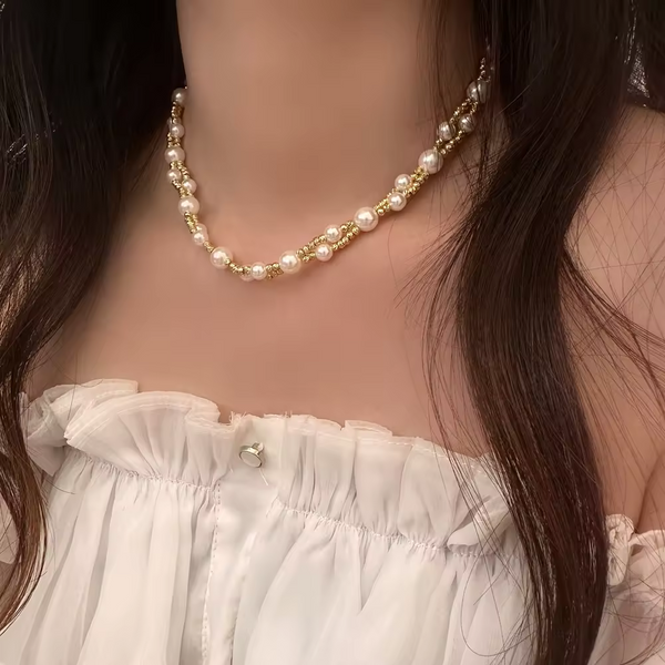 Gold Pearl Necklace | Margo