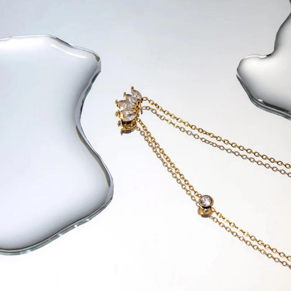 Gold Diamond Necklace | Adriana