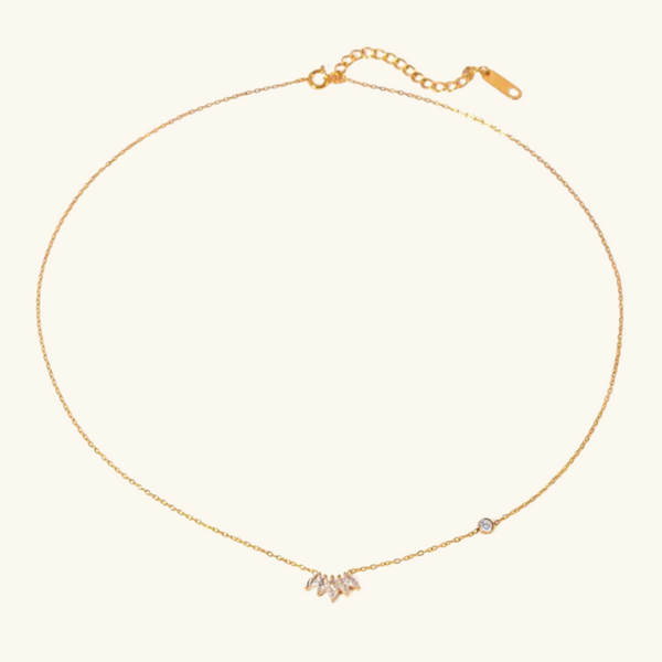 Gold Diamond Necklace | Adriana