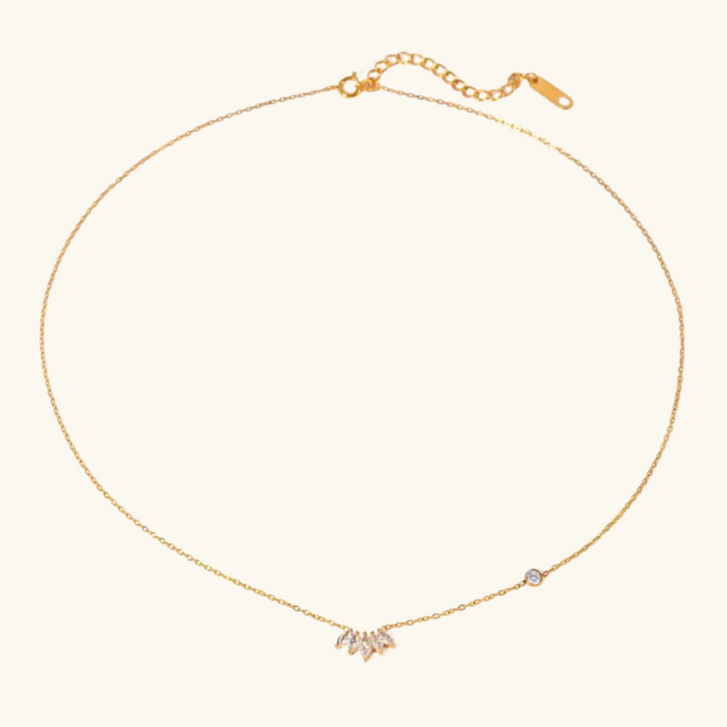 Gold Diamond Necklace | Adriana