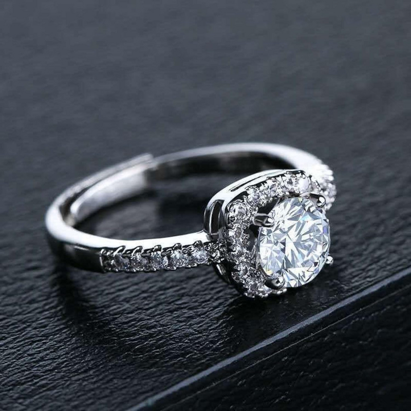 Silver diamond ring | Audrey