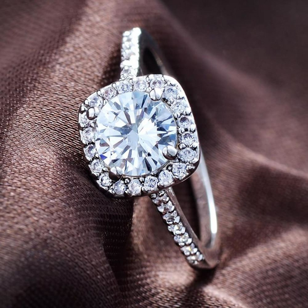 Silver diamond ring | Audrey