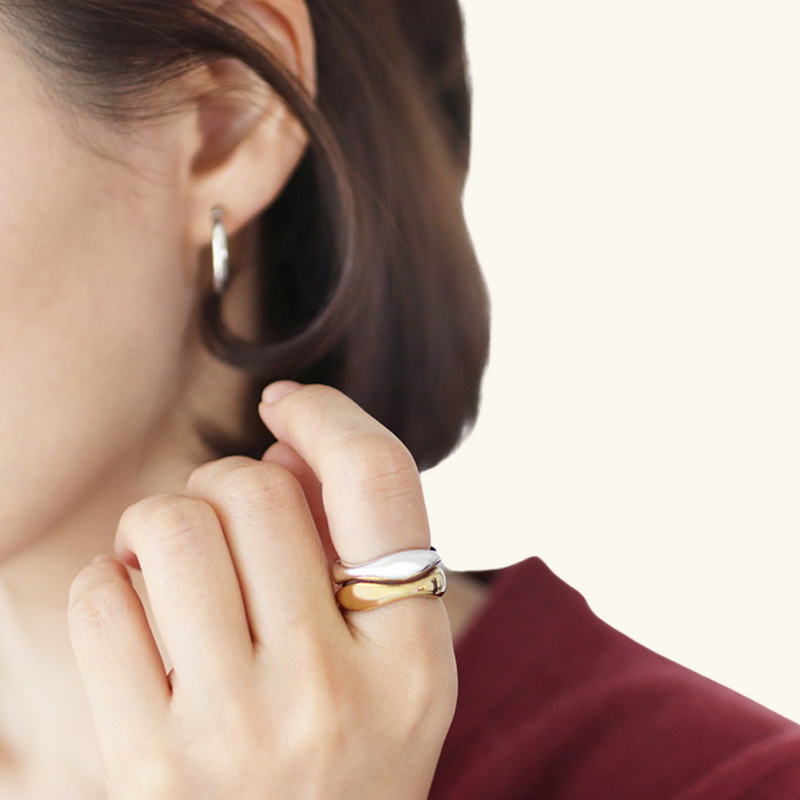 Asymmetric Silver Ring | Gaia
