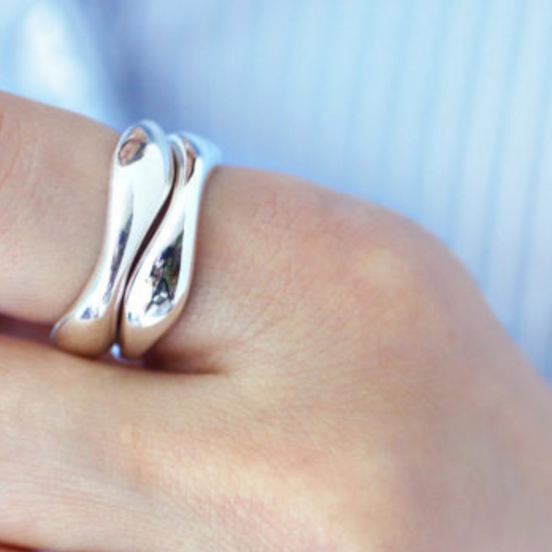 Asymmetric Silver Ring | Gaia