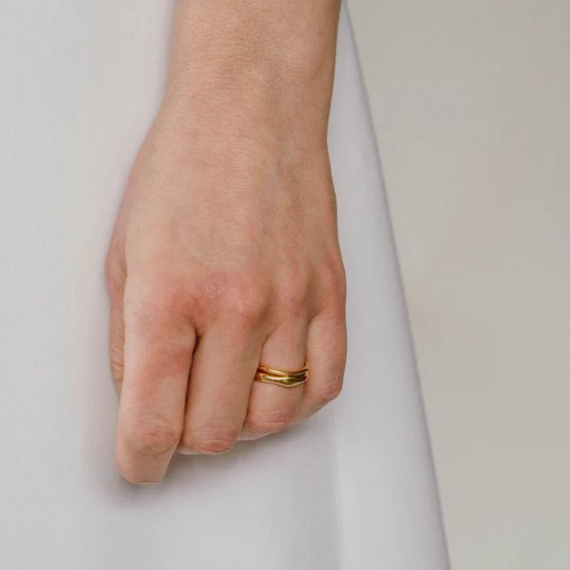 Asymmetric Gold Ring | Gaia