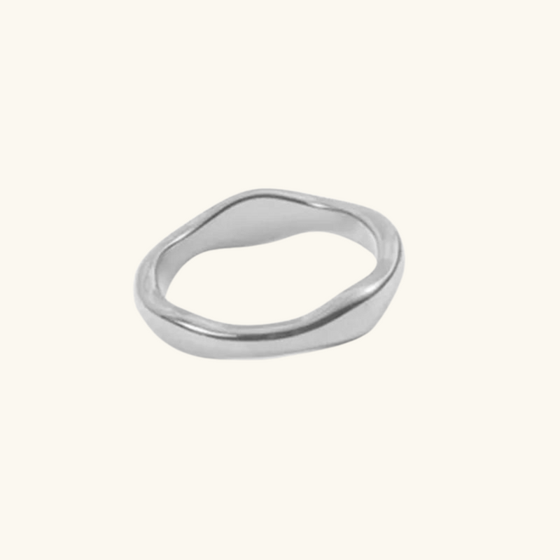 Asymmetric Silver Ring | Gaia