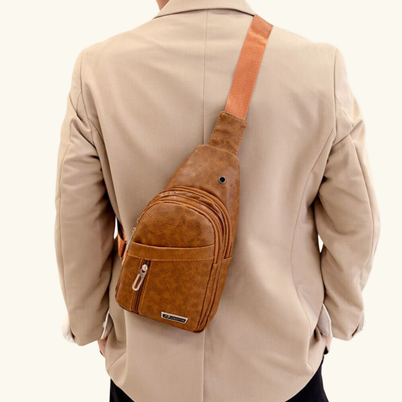 Leather crossbody bag | Scott