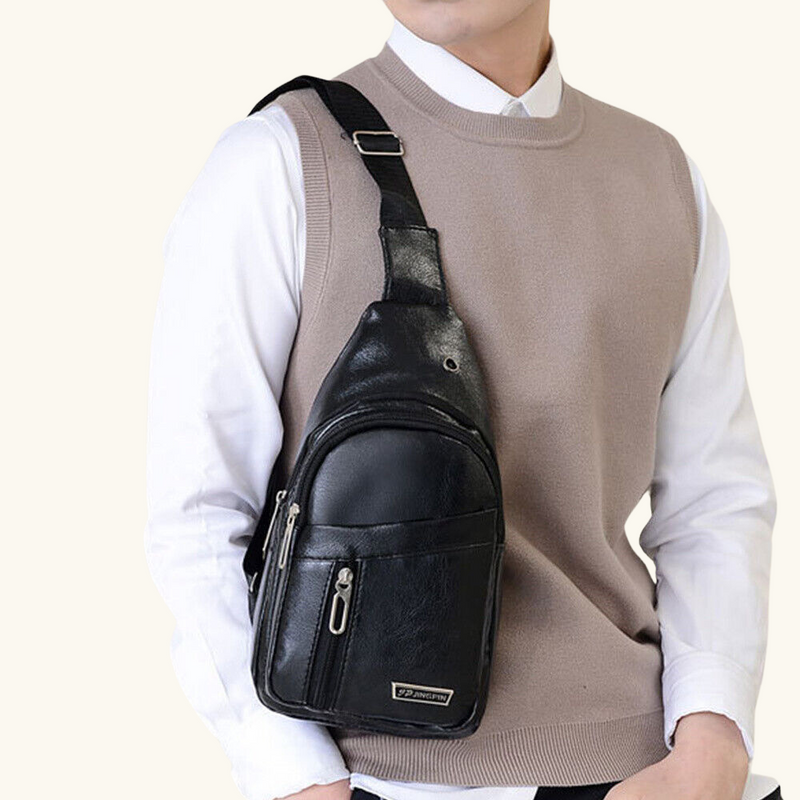 Leather crossbody bag | Scott