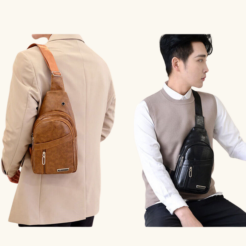 Leather crossbody bag | Scott