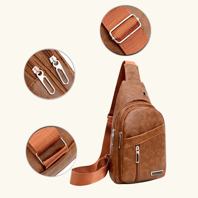 Leather crossbody bag | Scott