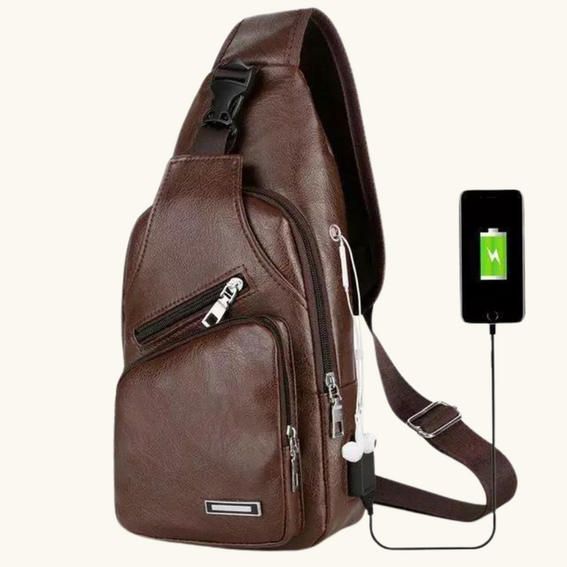 Leather crossbody bag | Scott