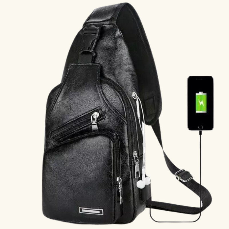 Leather crossbody bag | Scott