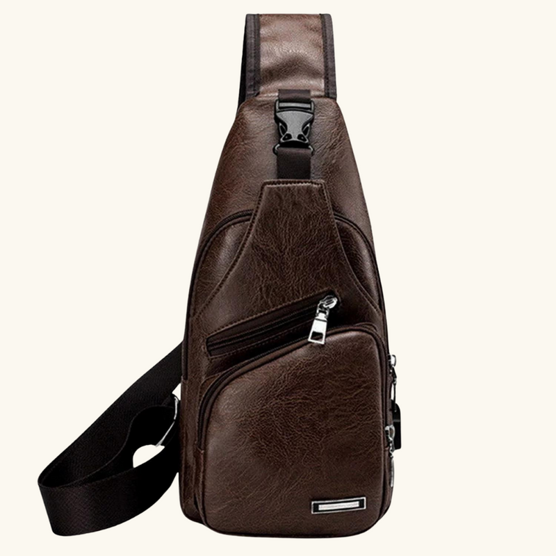 Leather crossbody bag | Scott