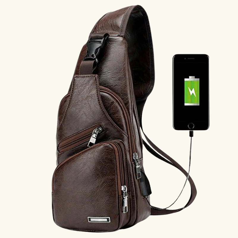 Leather crossbody bag | Scott