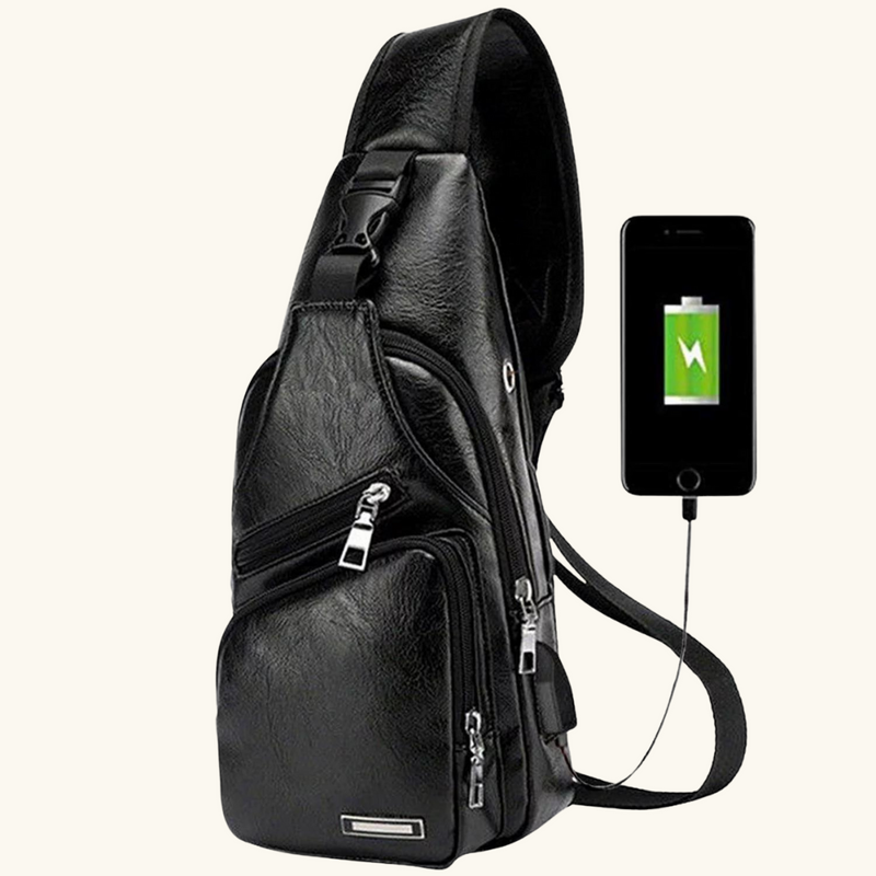 Leather crossbody bag | Scott