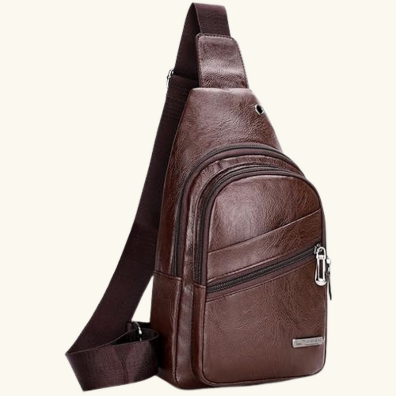 Leather crossbody bag | Scott