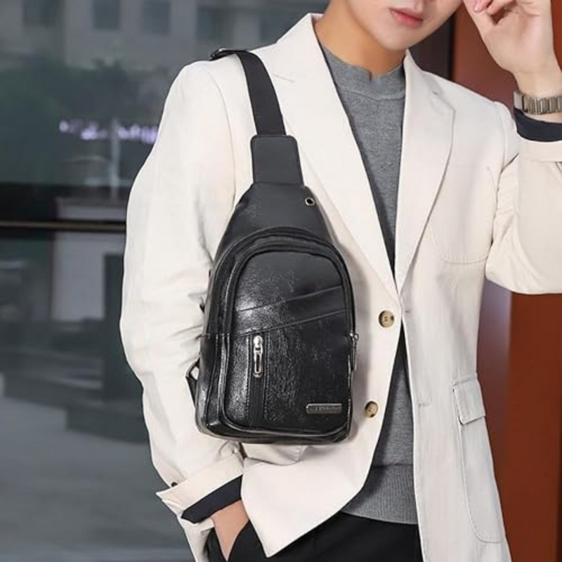 Leather crossbody bag | Scott