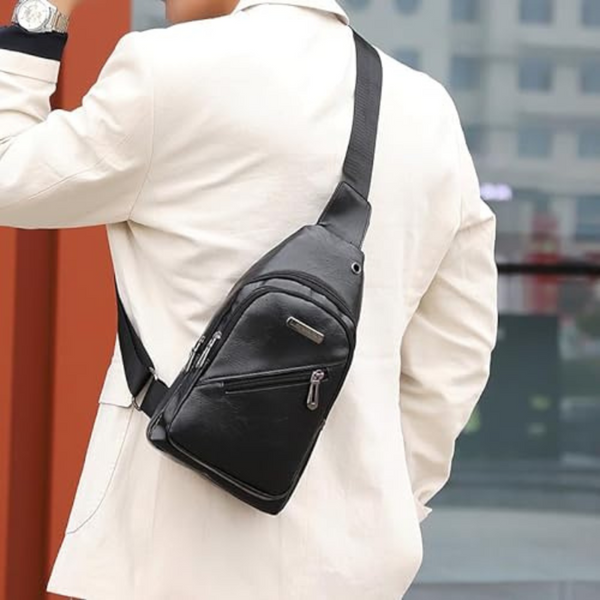 Leather crossbody bag | Scott