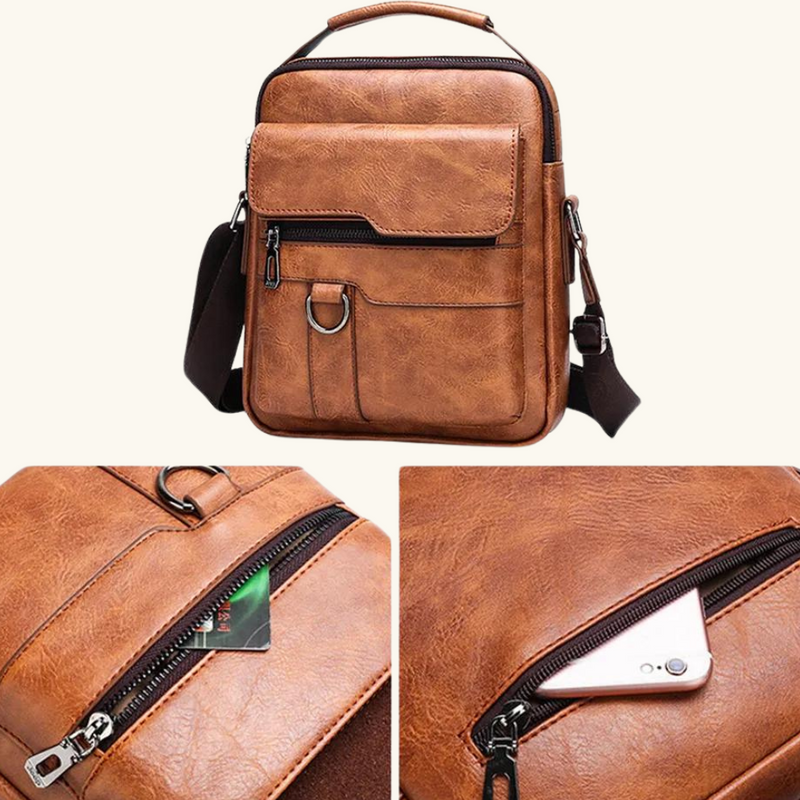 Leather side bag | William