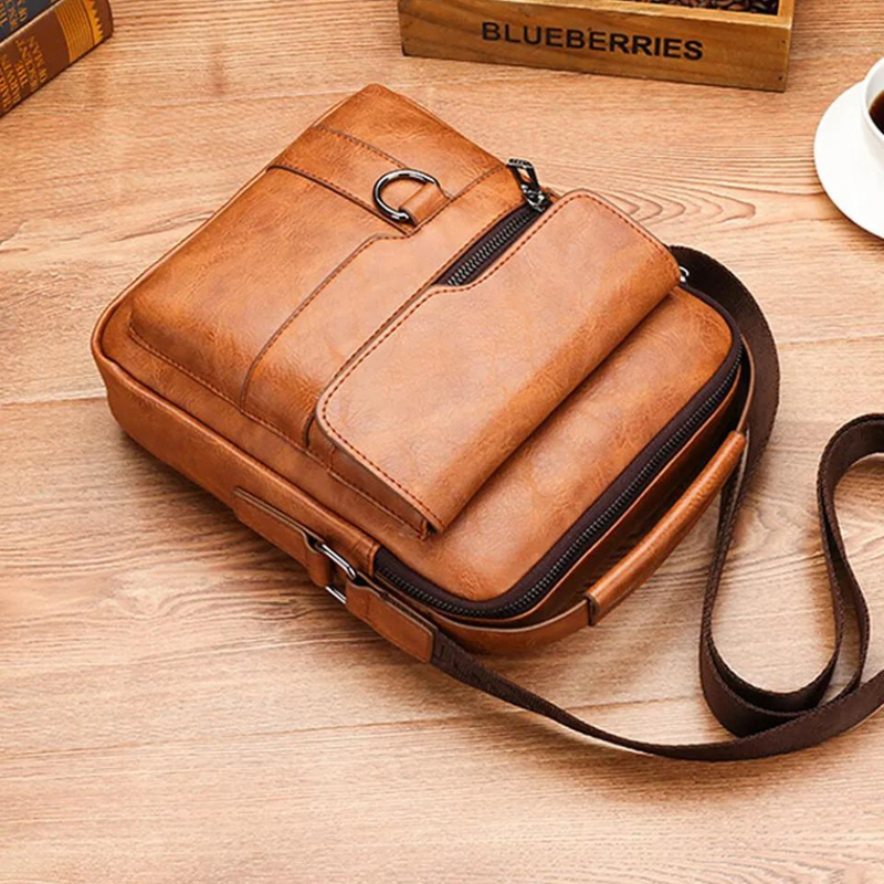 Leather side bag | William