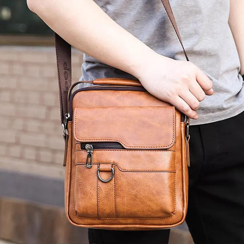 Leather side bag | William