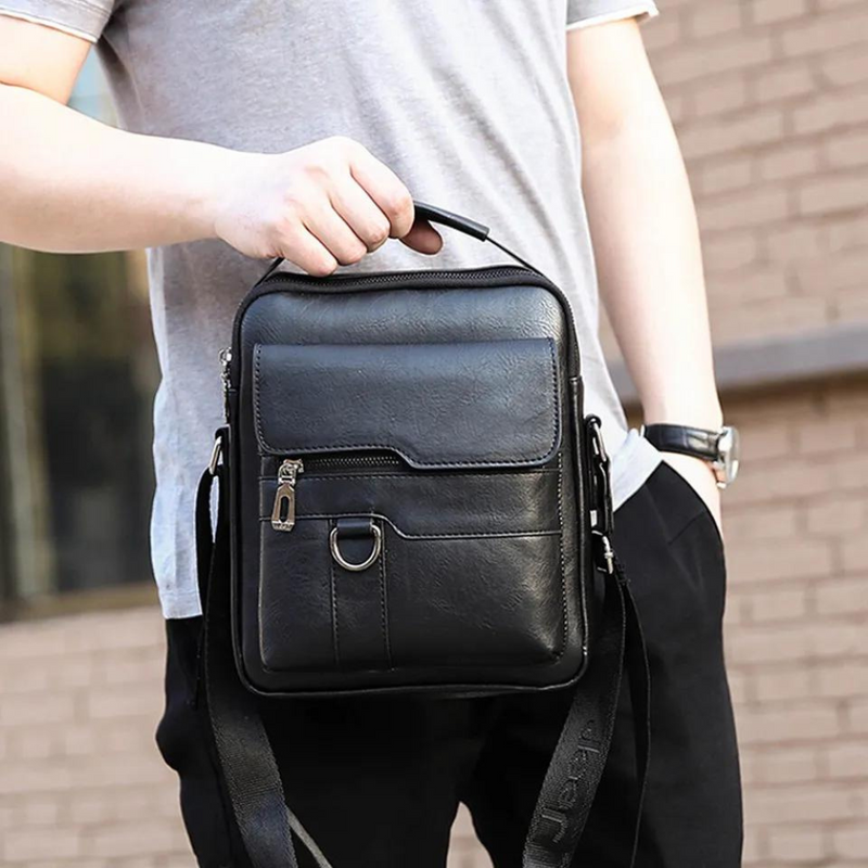 Leather side bag | William