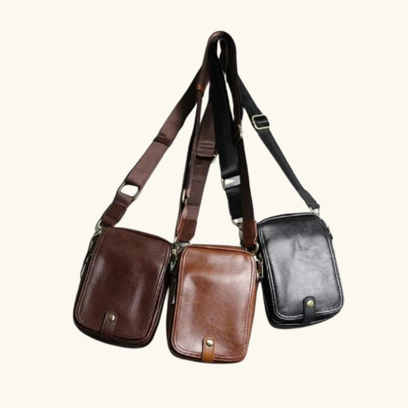 Leather side bag | Lucas