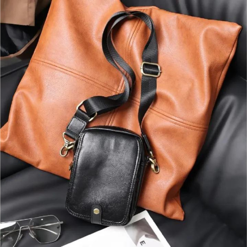 Leather side bag | Lucas
