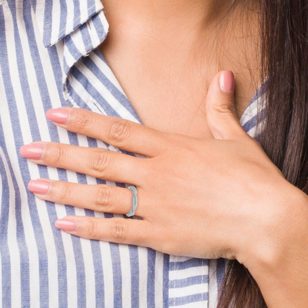Silver and Diamond Ring | Maya