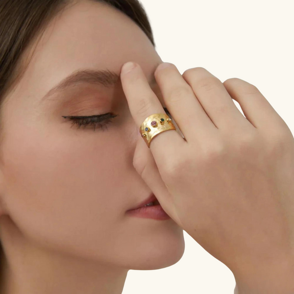 Gold Rainbow Ring | Jacqueline