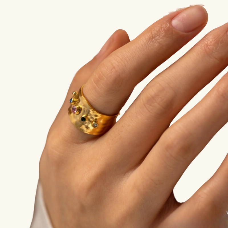 Gold Rainbow Ring | Jacqueline