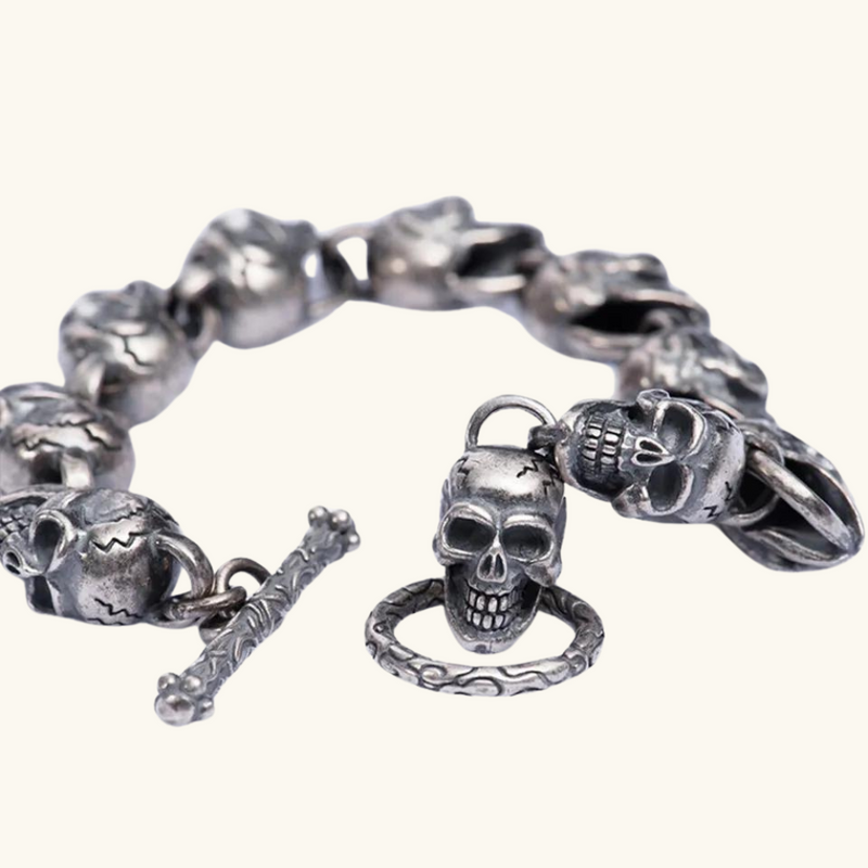Silver bracelet | Skull
