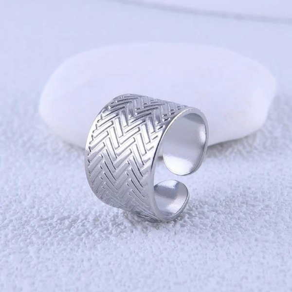 Open silver ring | Tara