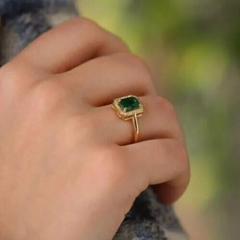 Emerald Gold Ring | Taylor