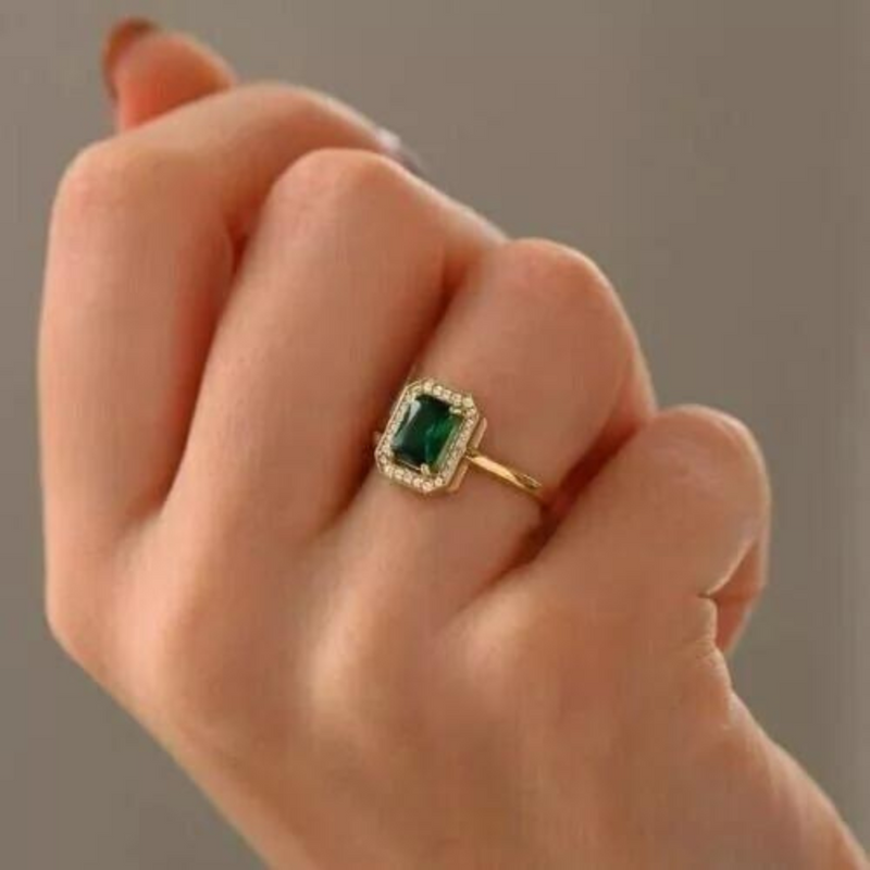 Emerald Gold Ring | Taylor