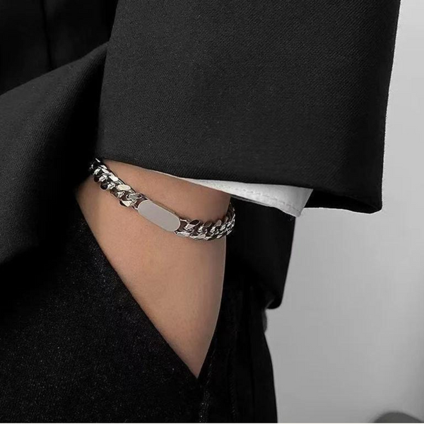 Silver link bracelet | Josh