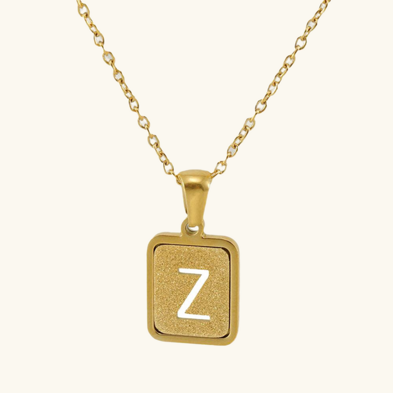 Gold letter necklace | Willow