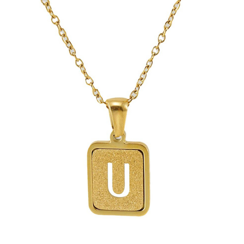 Gold letter necklace | Willow