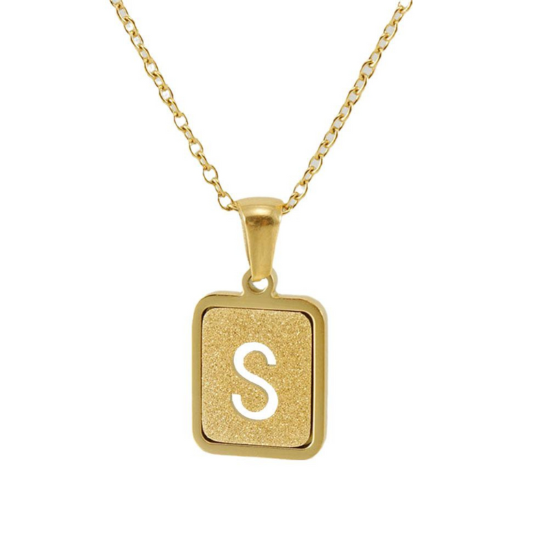 Gold letter necklace | Willow