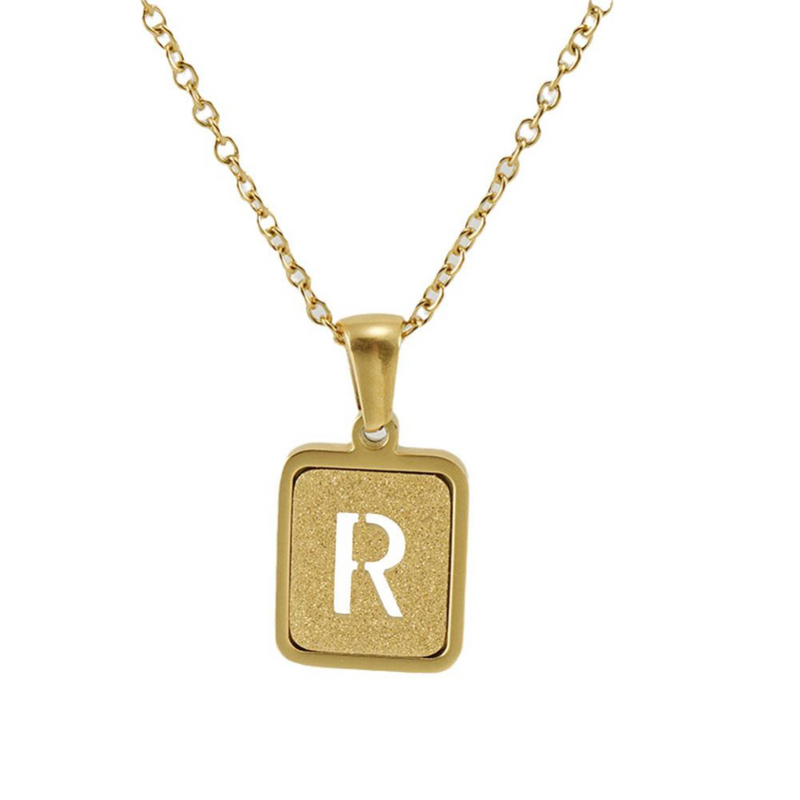 Gold letter necklace | Willow