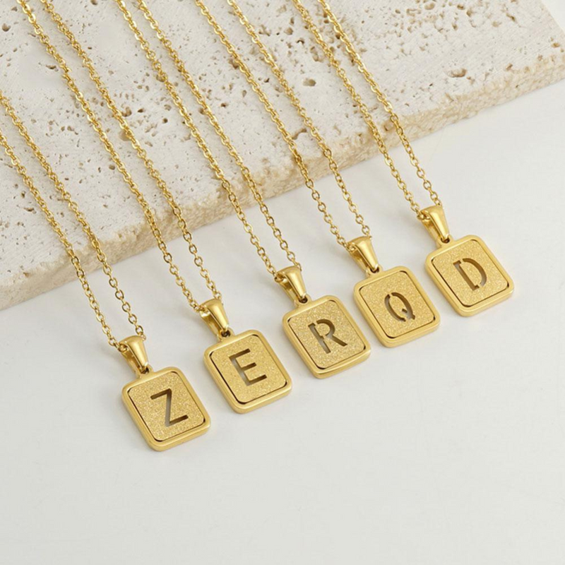 Gold letter necklace | Willow